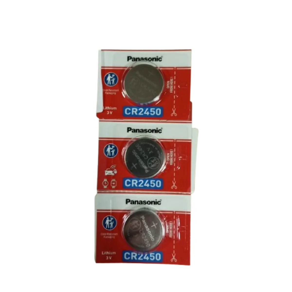 GENERICO - Pack 5  Pilas CR2450 Panasonic