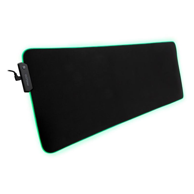 MOUSEPAD GAMER XL SPL7104 Multicolor Negro