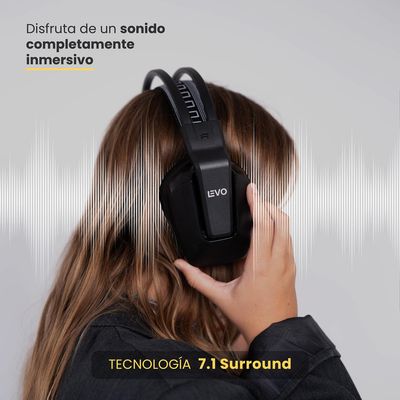 Imagen 2 del producto Audífono Gamer Inalámbrico Zenit Elite Bluetooth Rgb Negro