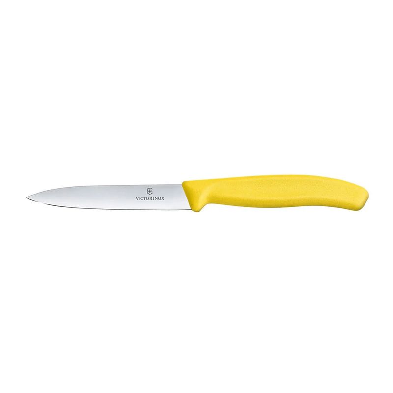 VICTORINOX - Cuchillo mondador Swiss Classic color Amarillo Hoja 8 cm. Victorinox