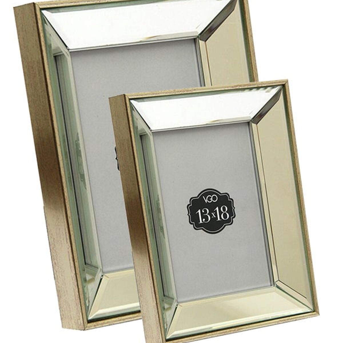 VGO - Marco plástico espejado  10x15 cm
