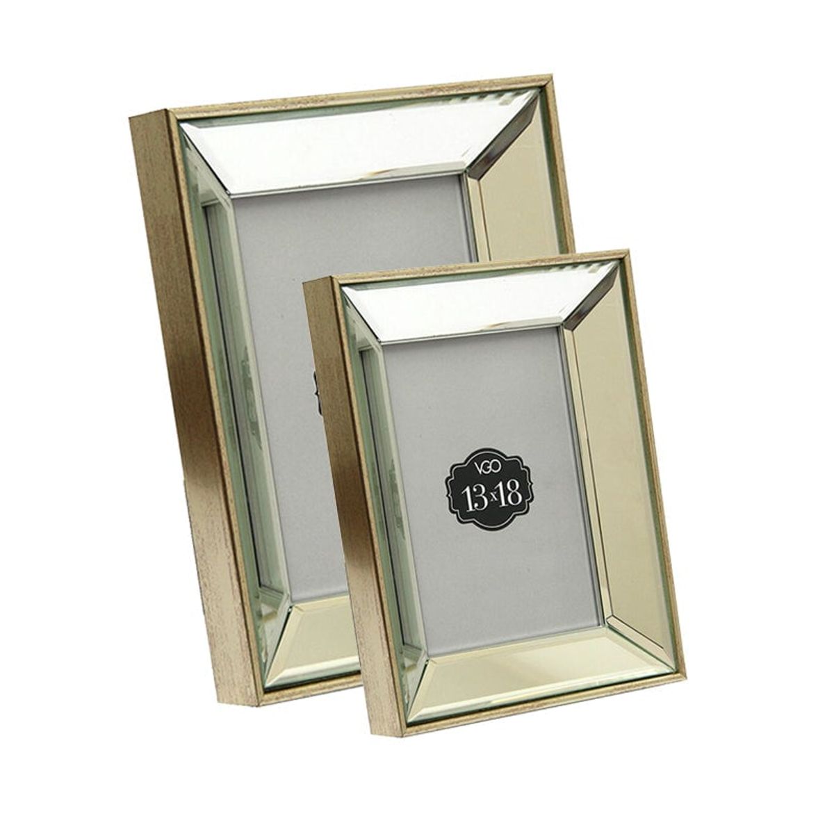 VGO - Marco plástico espejado  10x15 cm