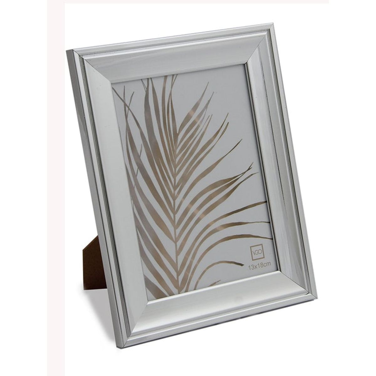 VGO - Marco metalizado 13x18 plateado