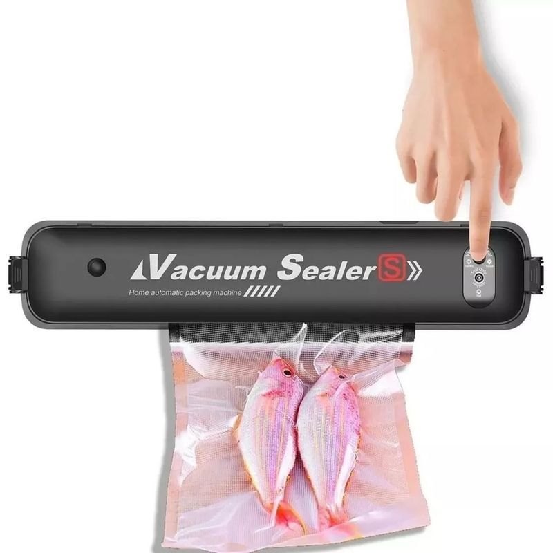 GENERICO - Maquina Selladora Al Vacio Alimentos + Rollo Bolsas 3 Mts.