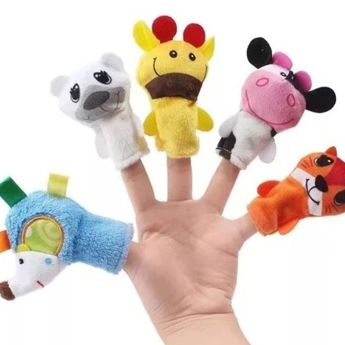 GENERICO - Familia Dedo Títeres Didacticos Papá Dedo Bebé Dedo 5 Pz