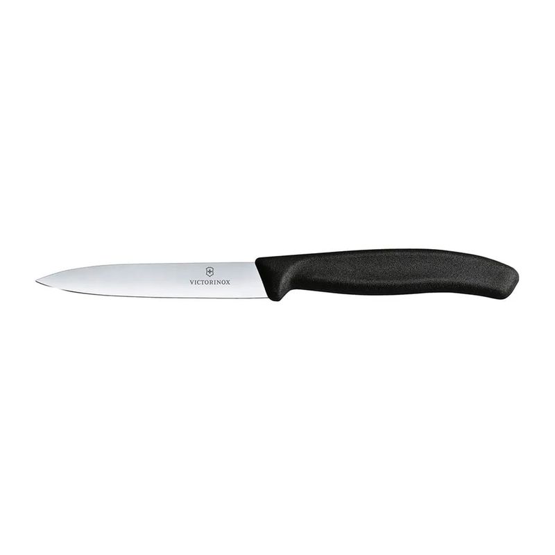 VICTORINOX - Cuchillo mondador Swiss Classic color Negro Hoja 8 cm. Victorinox