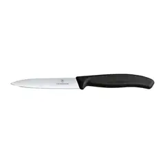 VICTORINOX - Cuchillo mondador Swiss Classic color Negro Hoja 8 cm.