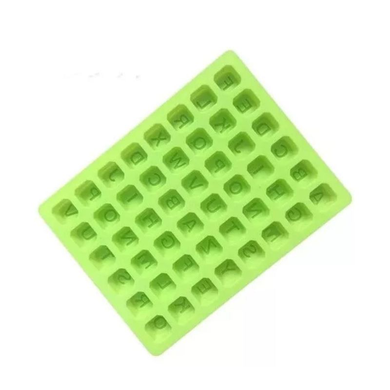 GENERICO - Molde De Silicona Para Chocolate De Letras En Cubos.
