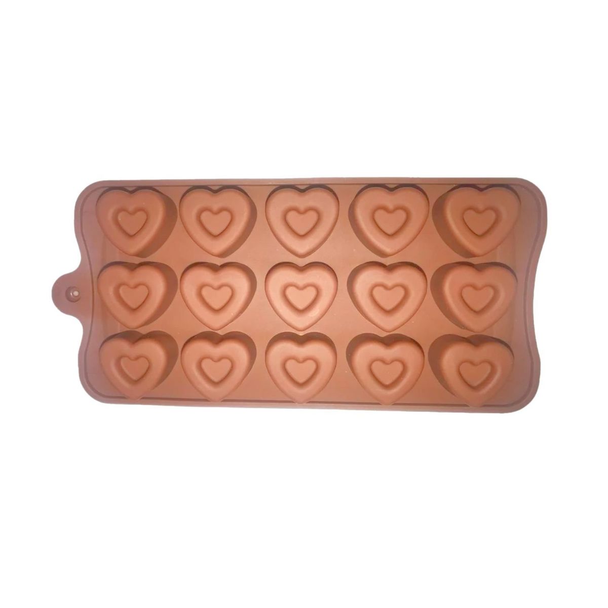 GENERICO - Molde Silicona Muffin Cupcake Corazones Chocolate Repostería.
