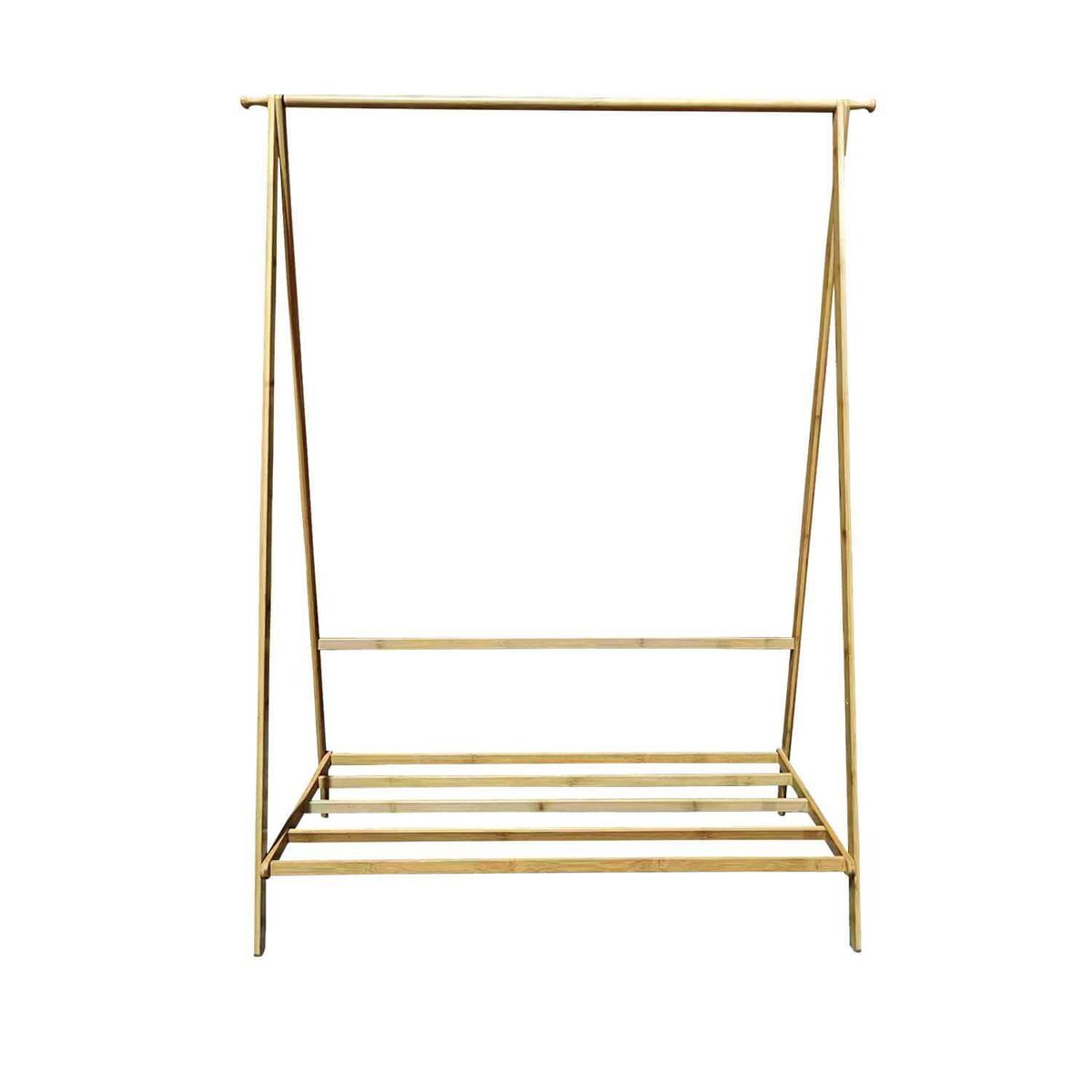 SOHOGAR - Perchero exhibidor de bambú 144x110x46