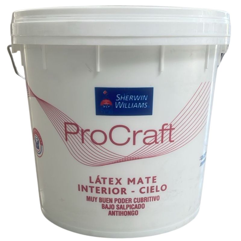 SHERWIN WILLIAMS - Latex blanco para cielo Procraft mate