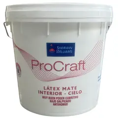 SHERWIN WILLIAMS - Latex blanco para cielo Procraft mate