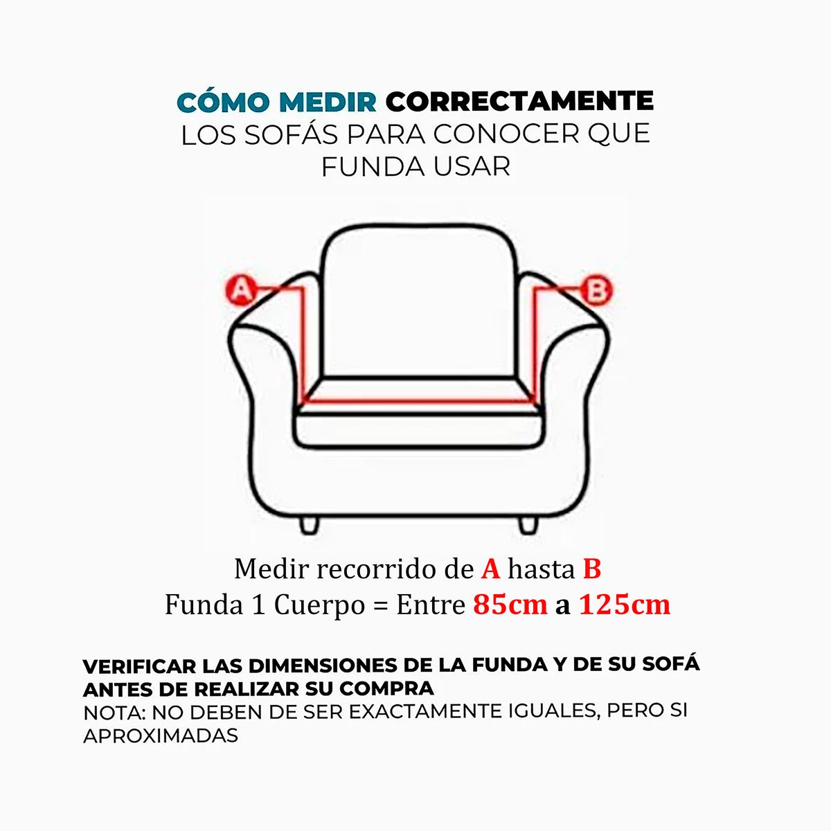 GENERICO - Funda Cubre Sofá Cuadrille 1 Cuerpo GRIS Premium Protectora