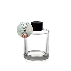 GENERICO - Set 12 Botella De Vidrio Para Aromaterapia Cilíndrica 120 Ml