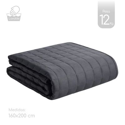 Imagen 2 del producto Manta De Gravedad Pesada Queen 12kg Trastorno Sueño