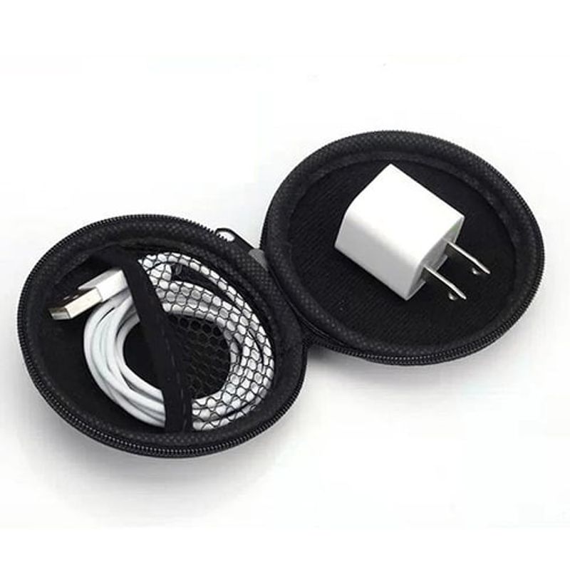 GENERICO - Estuche Para Audífonos U Otros Usos Bolso Case Auriculares Ecocuero