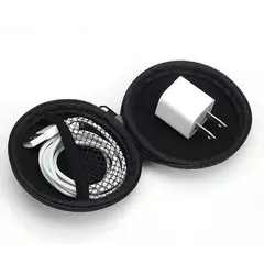 GENERICO - Estuche Para Audífonos U Otros Usos Bolso Case Auriculares Ecocuero