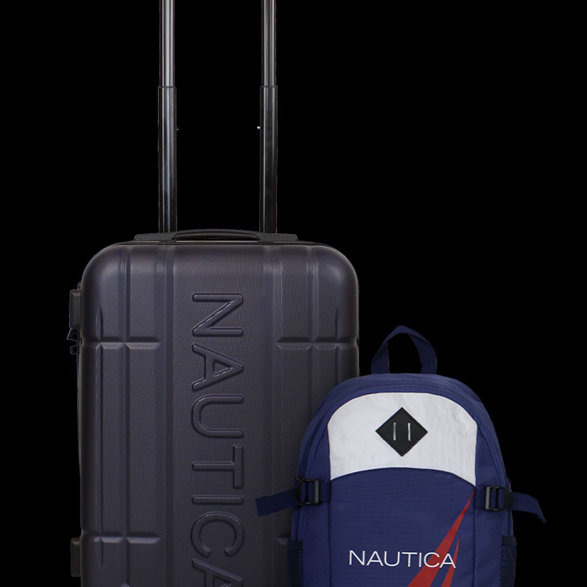 NAUTICA - Pack Nautica Maleta cabina Amsterdam + Mochila Atlas azul