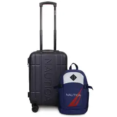 NAUTICA - Pack Maleta cabina Amsterdam + Mochila Atlas azul