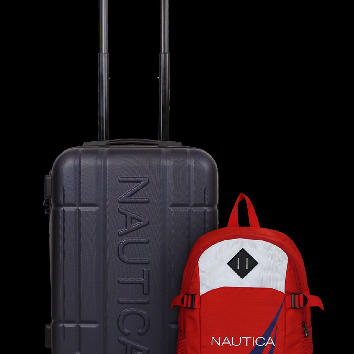 NAUTICA - Pack Nautica Maleta cabina Amsterdam azul + Mochila Atlas roja