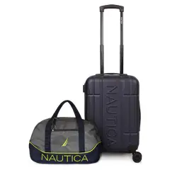 NAUTICA - Pack Maleta cabina Amsterdam azul + Bolso Mannar gris