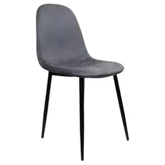 GENERICO - Silla Spoon Velvet Para Comedor O Terraza Gris