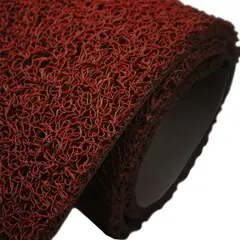 QRUBBER - Piso PVC limpiapiés premium 1.20mt x 12 mts Café