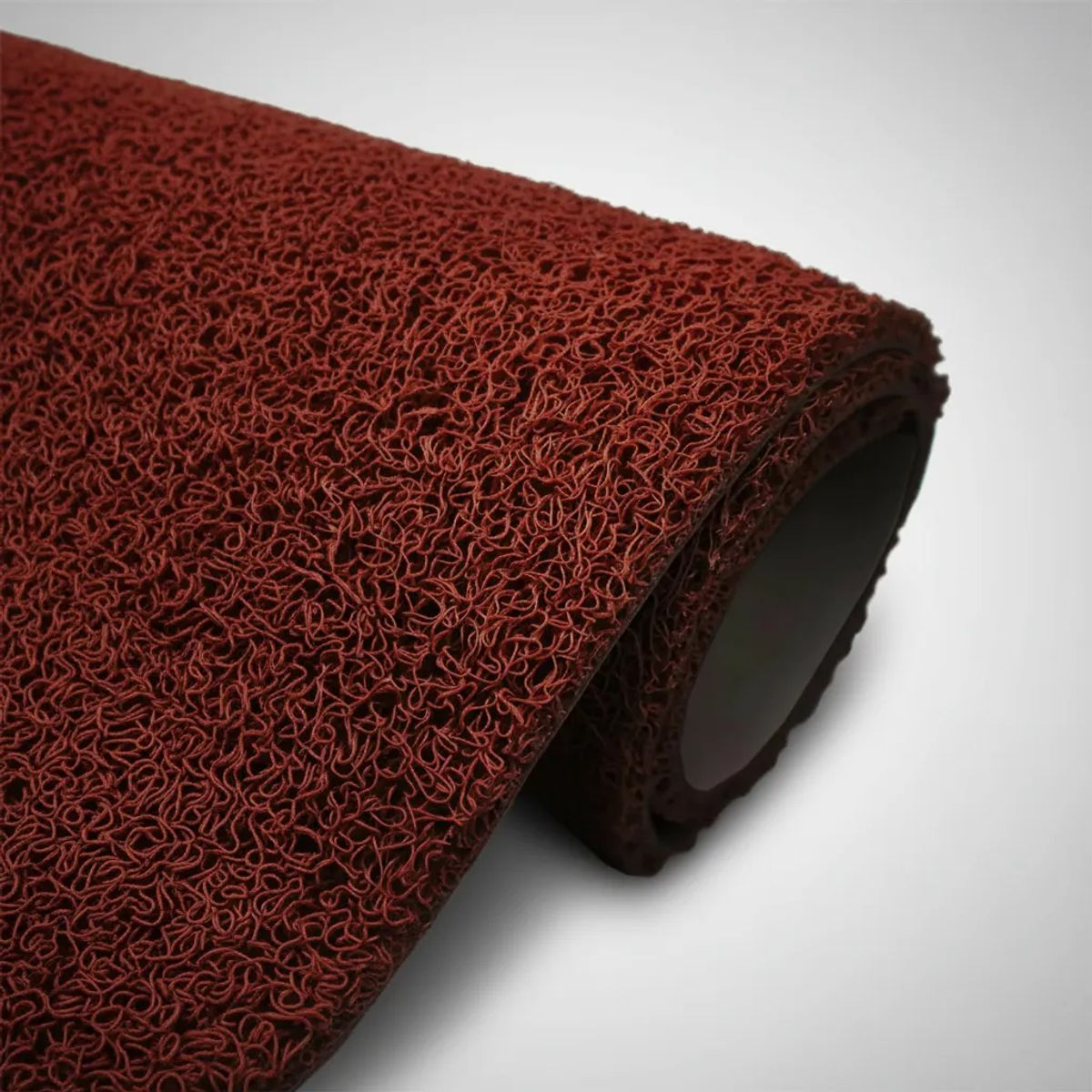 QRUBBER - Piso PVC limpiapiés premium 1.20mt x 12 mts Café QRubber