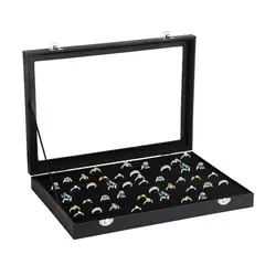 GENERICO - Caja para Exhibir Anillos y Joyas de Terciopelo