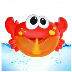 OEM - CANGREJO LANZA BURBUJAS MUSICAL JUGUETE DE BAÑO PARA NIÑOS