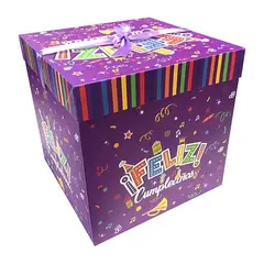 GENERICO - CAJA PLEGABLE FC MORADO INTERMEDIA 25X25 X12 UNI