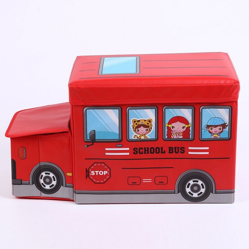 GENERICO - Set Baúl Infantil Autobús Escolar Organizador de Juguetes