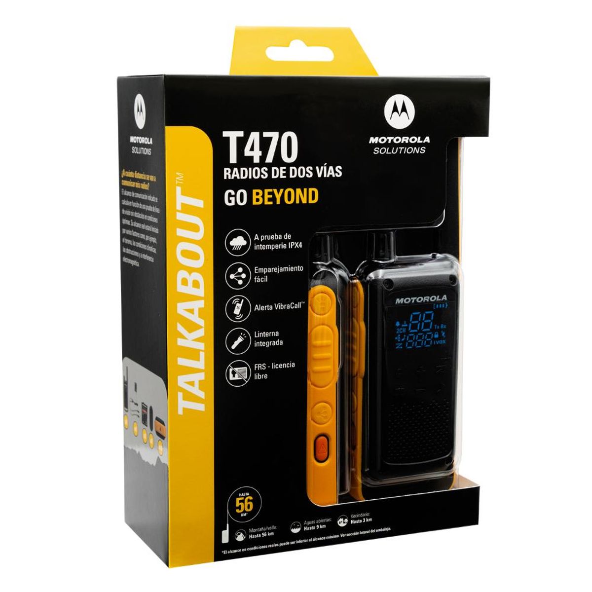 MOTOROLA - KIT 2 RADIOS MOTOROLA 35 MILLAS T470
