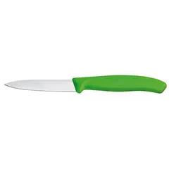 VICTORINOX - Cuchillo mondador Swiss Classic color Verde Hoja 8 cm.