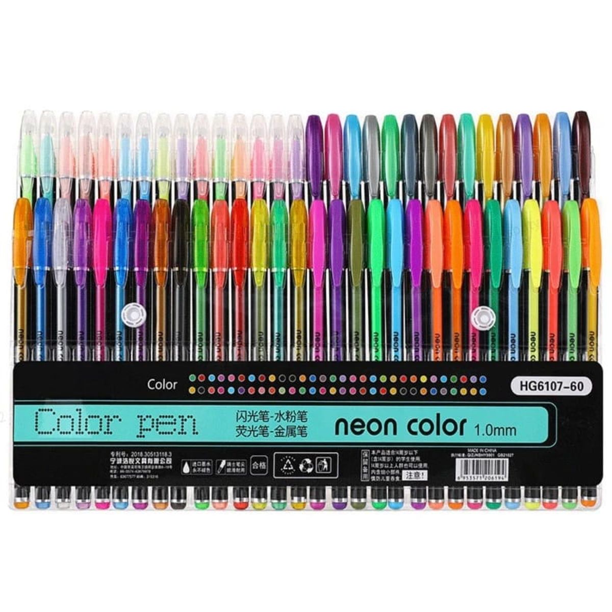 GENERICO - Lapices tinta Gel 60 colores Neon Color