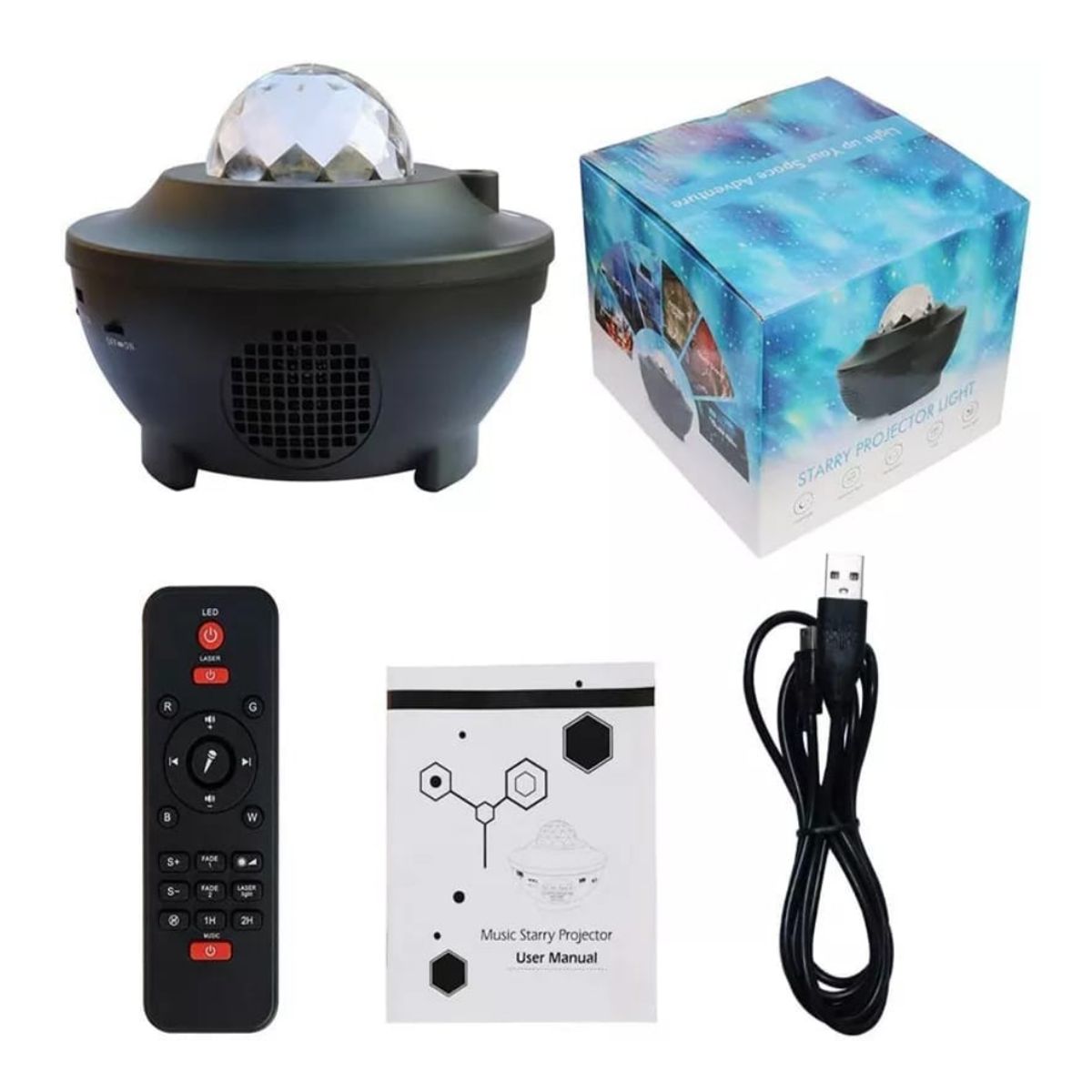 OEM - PROYECTOR MULTICOLOR DE GALAXIA SONIDO BLUETOOTH