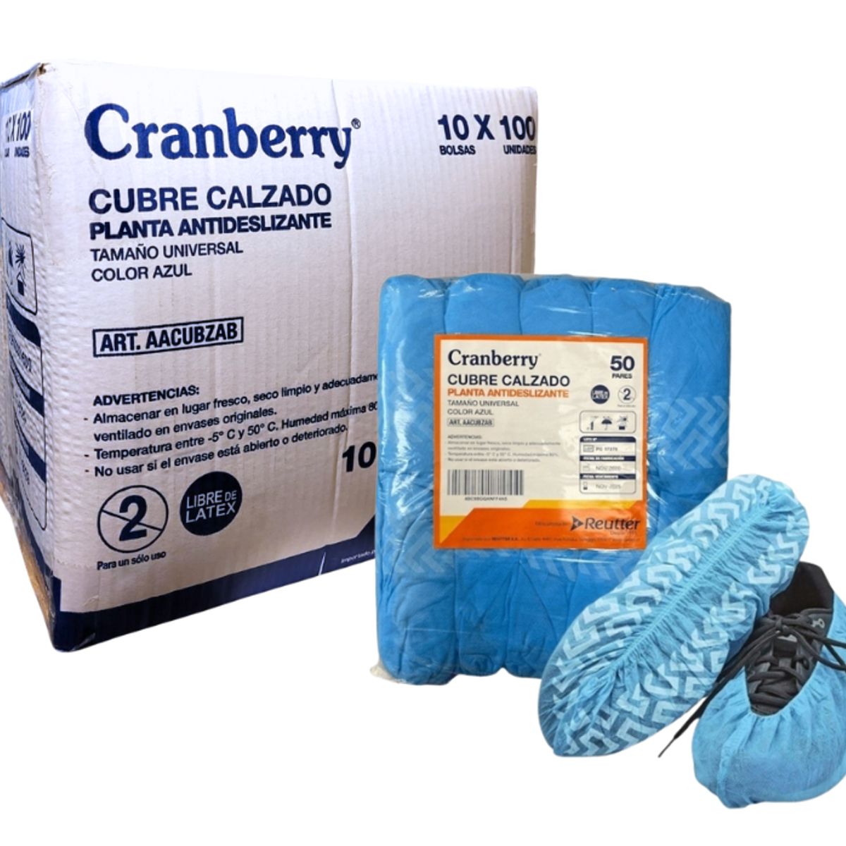 CRANBERRY - Cubrezapato Tela Gruesa Azul Cranberry Pack 1000 Un