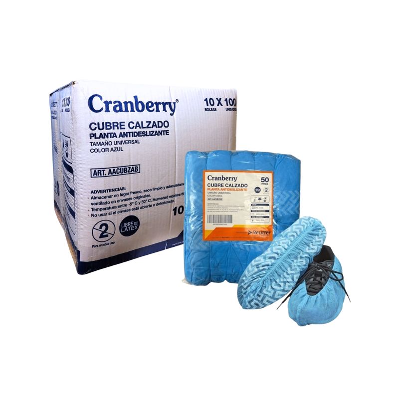 CRANBERRY - Cubrezapato Tela Gruesa Azul Cranberry Pack 1000 Un
