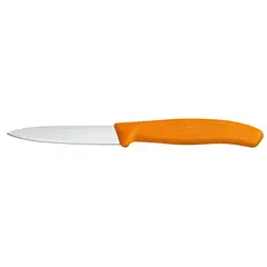 VICTORINOX - Cuchillo mondador Swiss Classic color Naranjo Hoja 8 cm.