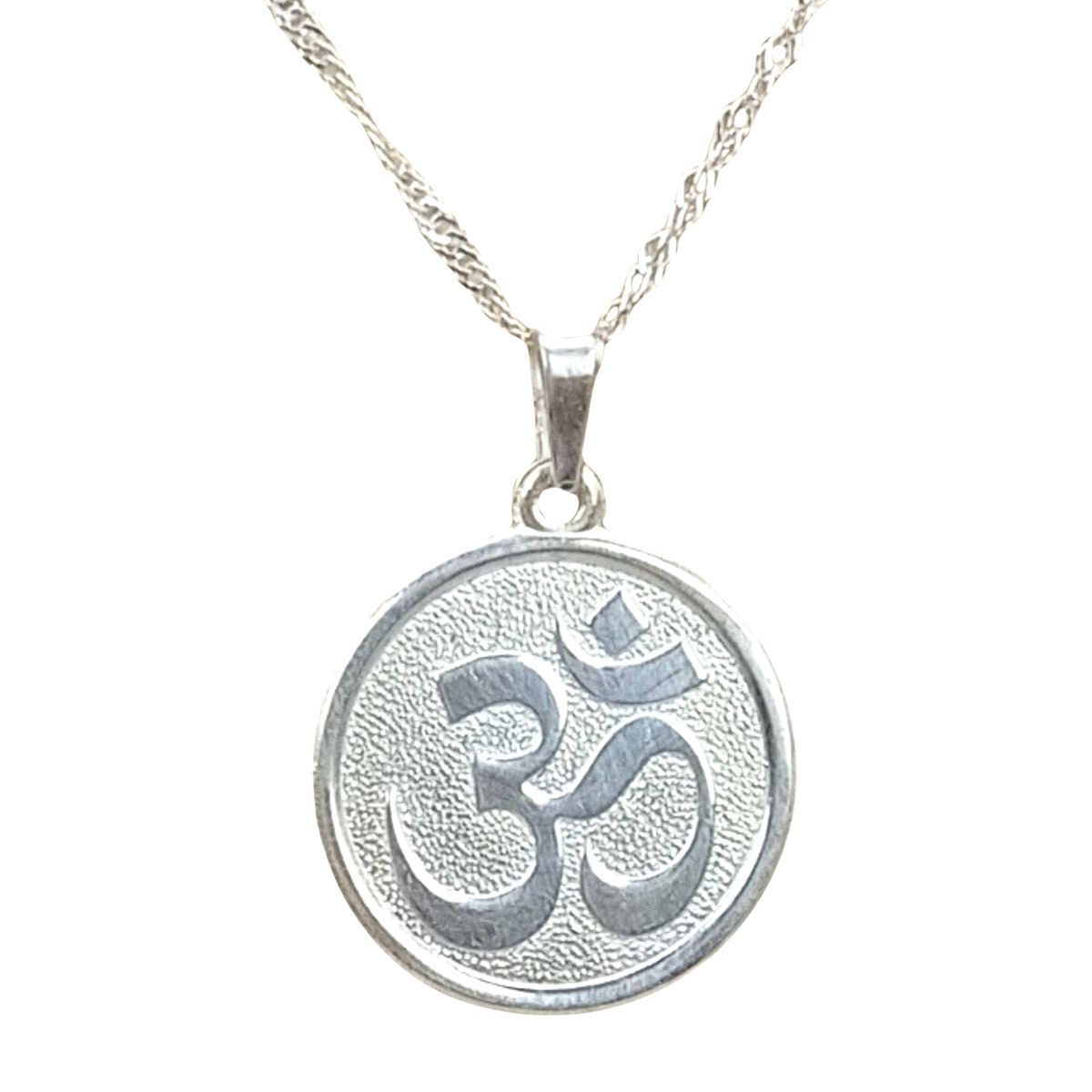 GENERICO - Collar Om de Plata para la Paz Interior