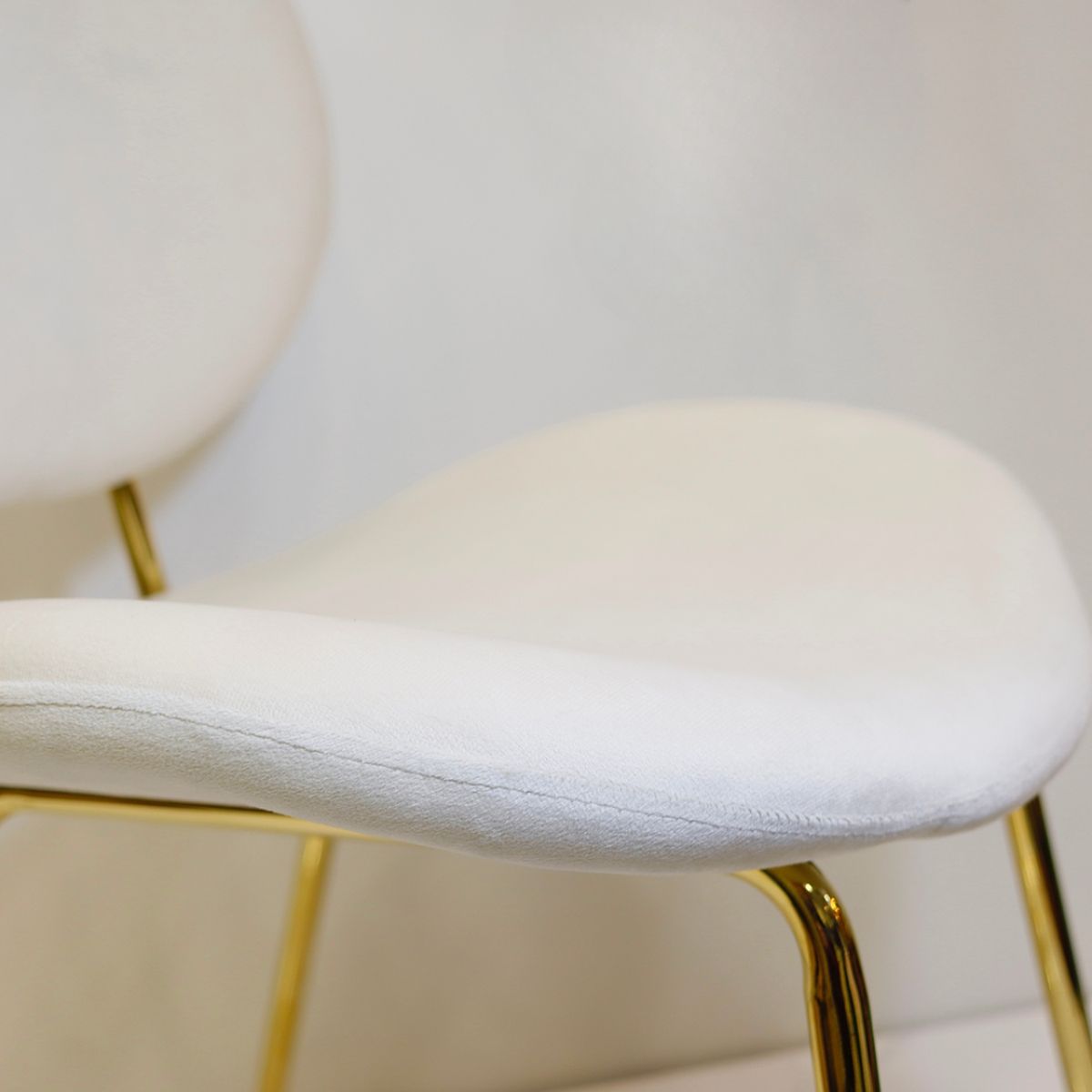 PANDALINO - Pack 4 Sillón Angelica Velvet Beige - Sala, Dormitorio u Oficina