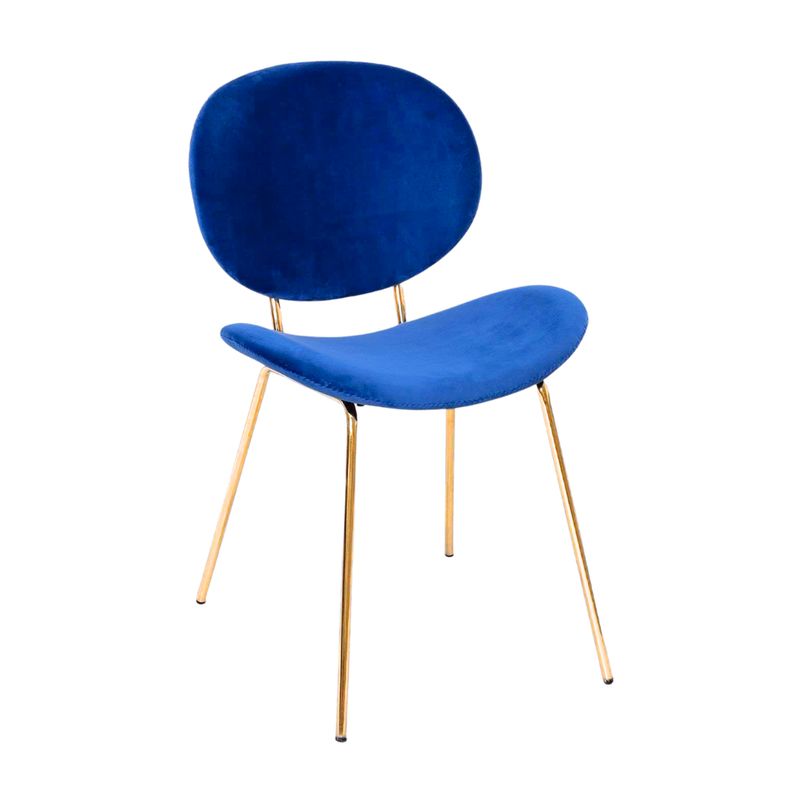 PANDALINO - Sillón Angelica Azul - Terciopelo - Diseño Único