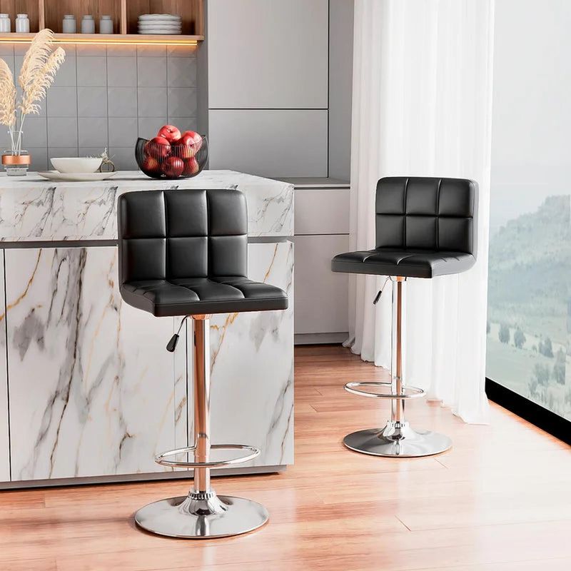 PANDALINO - Taburete Ivar: Vintage - Giratorio -Ajustable (Altura 84cm -105cm)