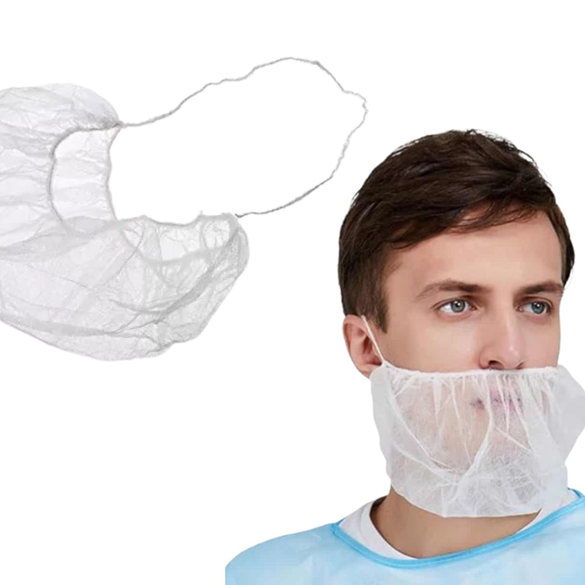 CLEANCARRIER - Cubre Barba Desechable Cleancarrier Bolsa X 100 Un