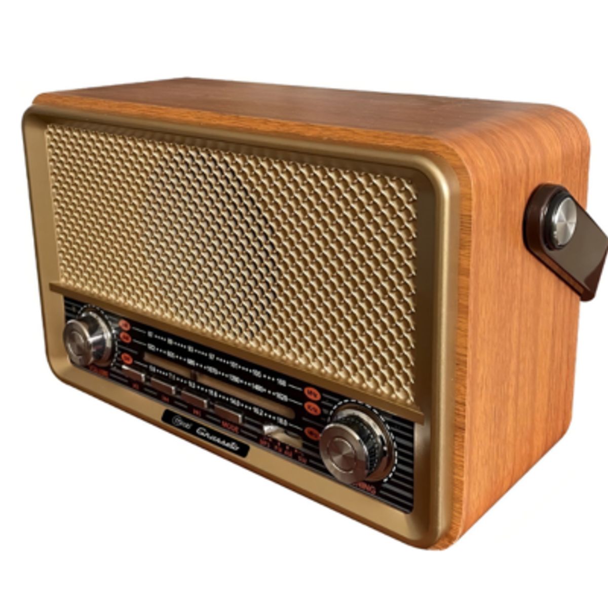 MLAB - Radio Portátil Bluetooth Retro Grosseto Audiolab Café