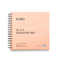 HIMI - Block para Gouache 21.6 x 21.6 cm 50hojas 160g Rosado