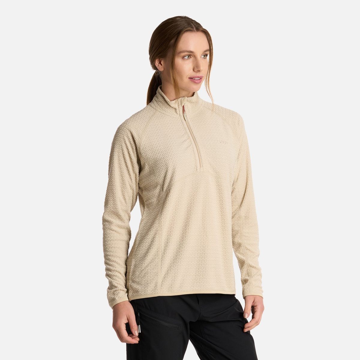 LIPPI - Polerón Mujer Jacaranda Nano-F 14 Zip Crudo Lippi