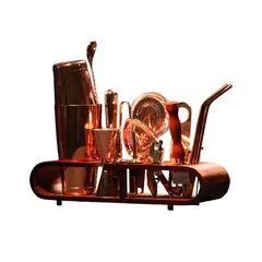 MOOR - Set Coctelería Profesional 20 Pzs Cobre, Bar, Bartender