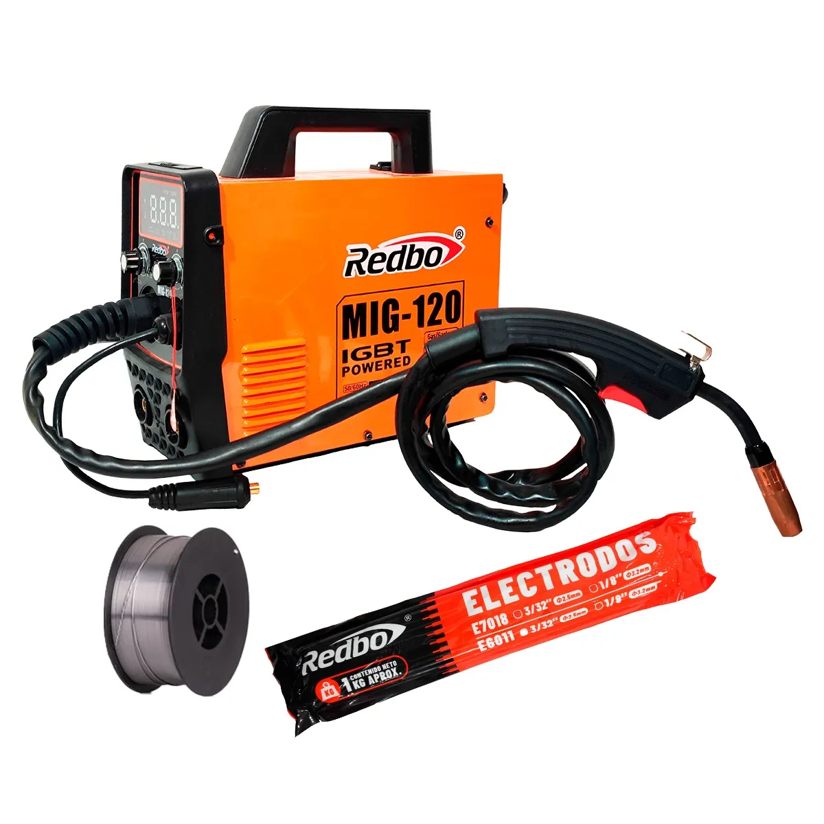 REDBO - Soldadora MIG 120 mas accesorios