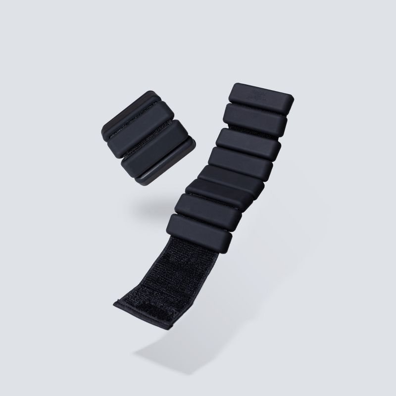 MINDSET - Pesa muñeca y tobillo negro 1kg el par
